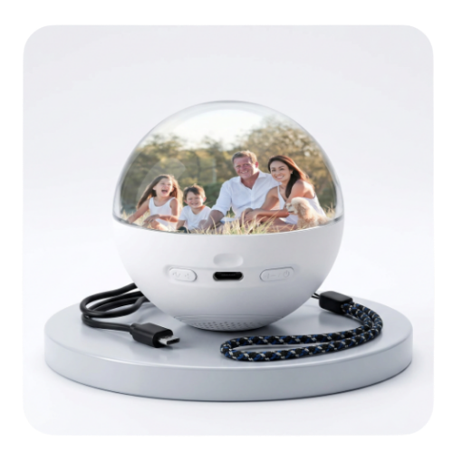 VIDsphere™ 3D Photo Crystal Ball +🎵